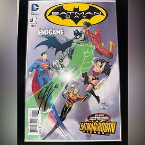 Batman Day 1 Frank Tieri Dc comics book Signed autographed with COA 2015